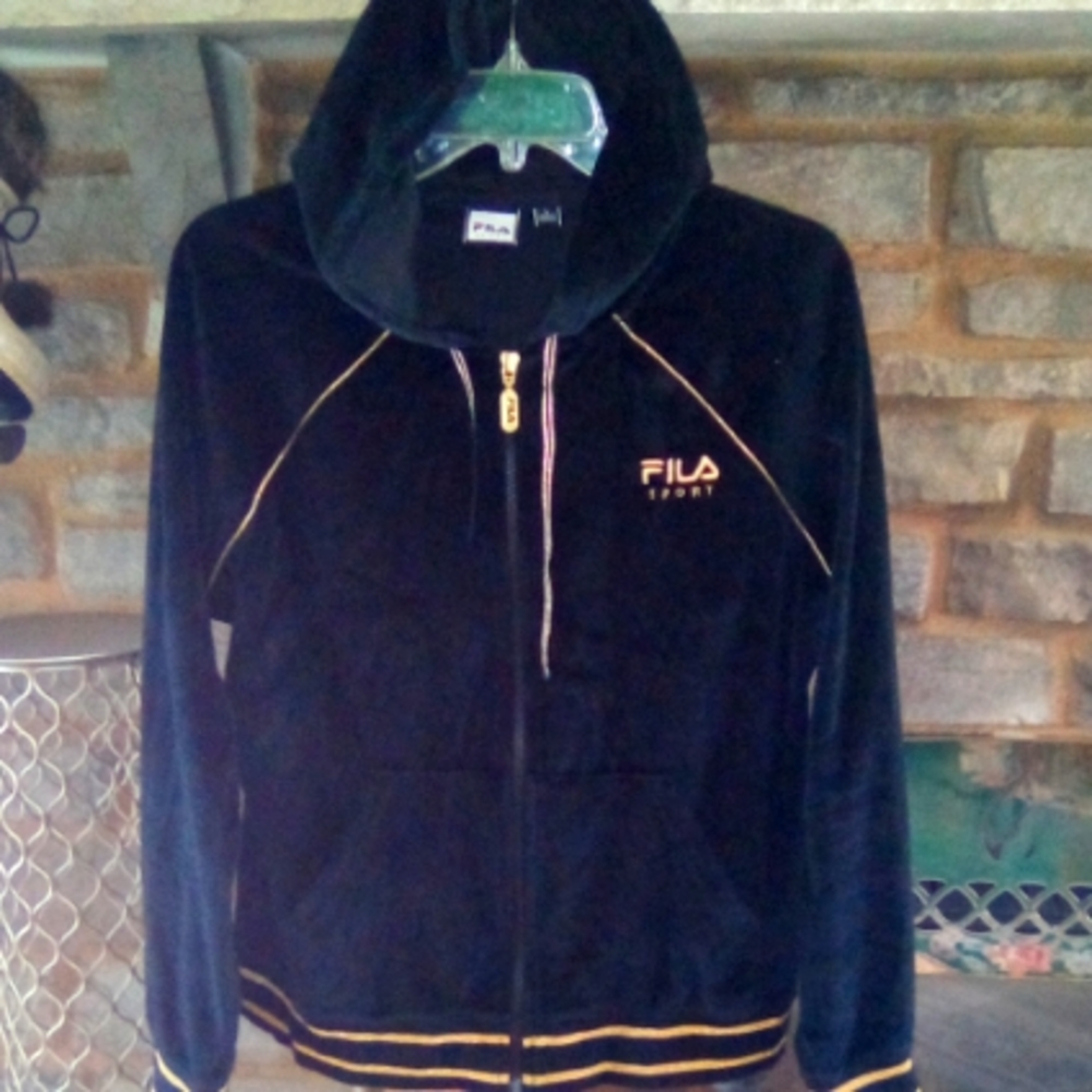 💥HOT VELOUR FILA Tracksuit top